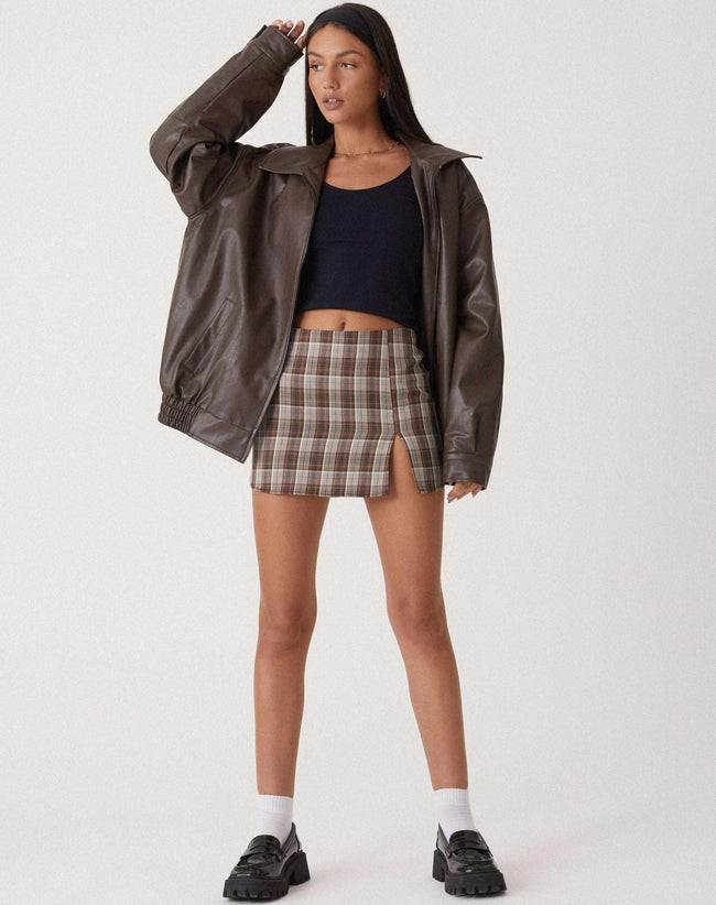 Kaitlyn | Oversized Faux Leather Jacket for Women