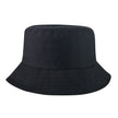 Unisex minimalist bucket hat with stitched brim by FJØRNA, featuring a simple design and durable stitching detail.