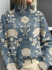 Ashley | Women's Versatile Ribbed Turtleneck Sweater Pullover