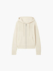 Zip-Up Hoodie Sweater Women Cashmere Blend Old Money