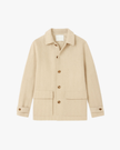 Wool-Look Jacket Men Lapel Collar Side Pockets Regular Fit Winter