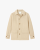Wool-Look Jacket Men Lapel Collar Side Pockets Regular Fit Winter