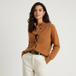 Oversized Cardigan Women, Soft Ribbed Knit with Oversized Buttons
