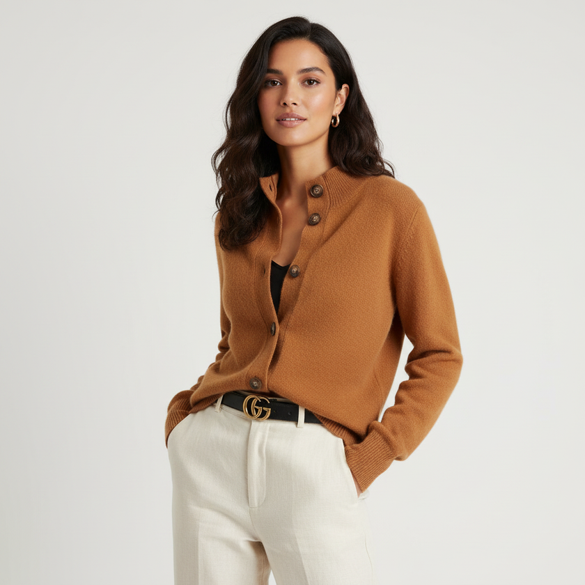 Oversized Cardigan Women, Soft Ribbed Knit with Oversized Buttons