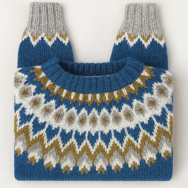 Giselle | Women's Knit Sweater Pullover with Round-Neck Classic Soft for Winter
