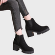 Marley | Women's Block Heel Short Boots with Comfortable Casual Everyday Walking