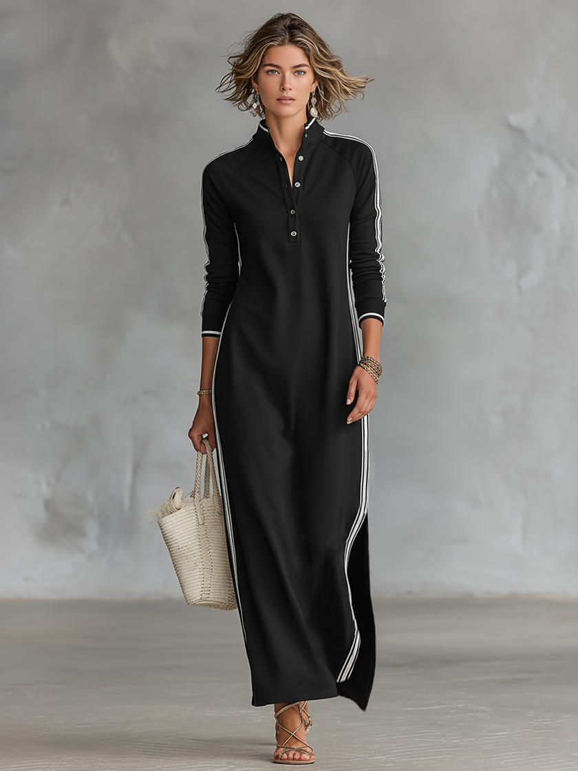 White maxi dress for women by FJØRNA, flowing fabric, sleeveless design, perfect for summer or casual occasions.