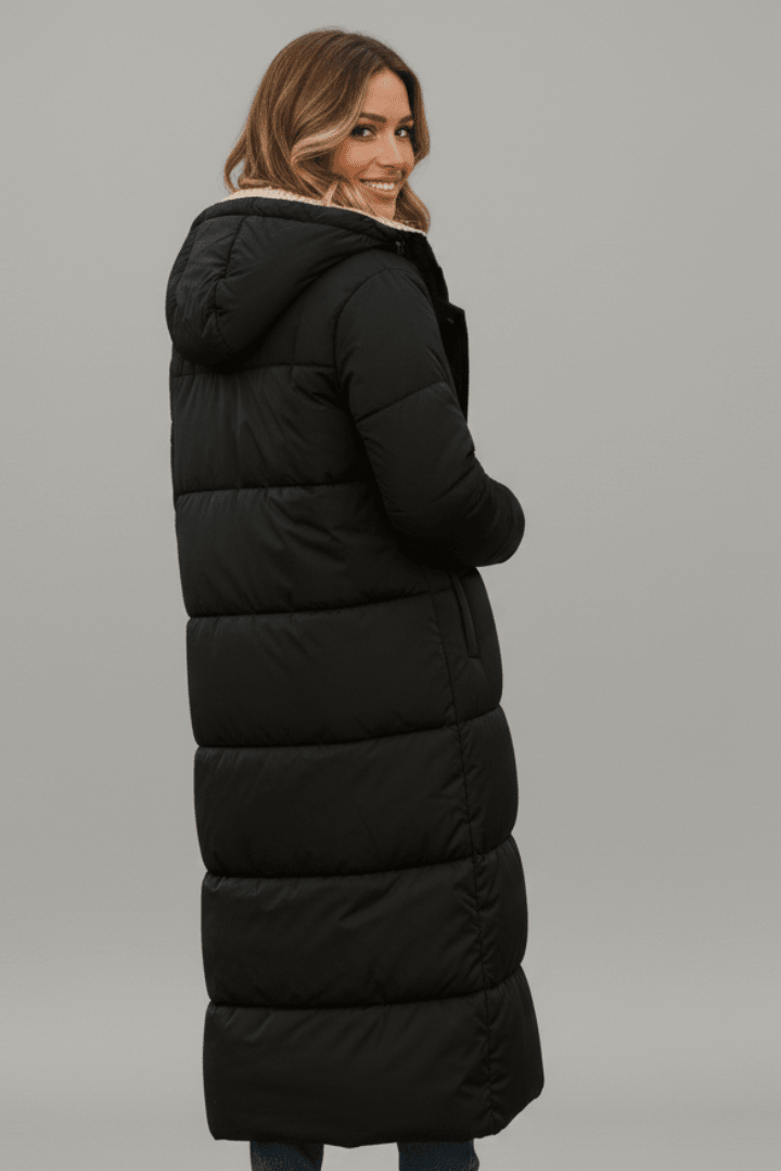 Amelia | Women's Longline Hooded Winter Puffer Coat