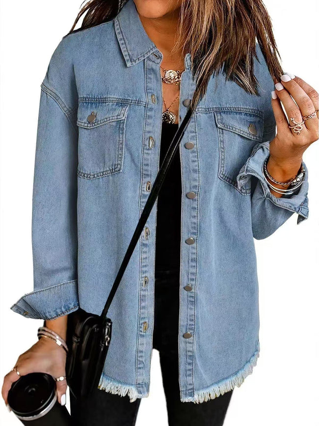 Emily | Oversized Denim Jean Jacket for Women