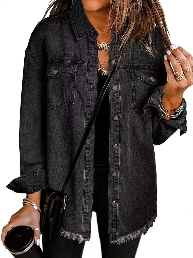 Emily | Oversized Denim Jean Jacket for Women