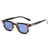 FJØRNA women's tortoiseshell sunglasses with blue mirrored lenses and UV protection, stylish eyewear for sunny days.