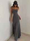 FJØRNA Y2K bodycon women's maxi dress, summer-ready style, perfect for special occasions, featuring a sleek, fitted design.