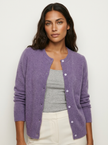Knit Cardigan Women Soft Round Neck Button Front