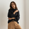 Knit Top Women Boat Neck Soft Supple Relaxed Fit