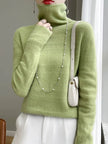 Turtleneck Sweater Women Soft Knit Relaxed Fit