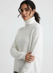 Turtleneck Sweater Women Soft Knit Relaxed Fit