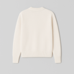 Knit Sweater Women Soft Heart Detail Round Neck Relaxed Fit