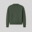 Knit Sweater Women Soft Heart Detail Round Neck Relaxed Fit