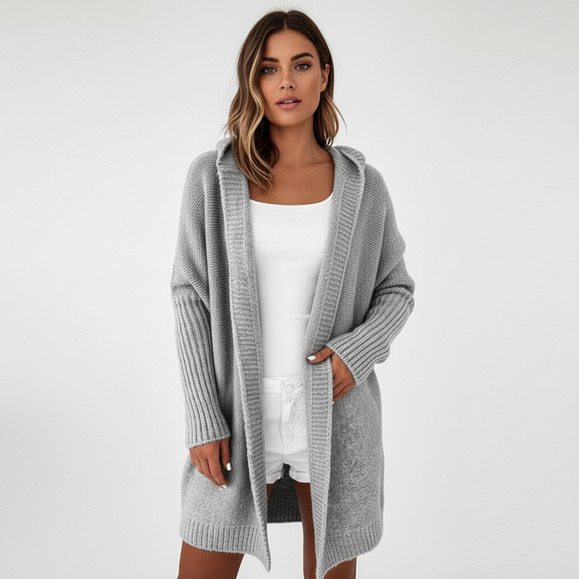 Cardigan Women Oversized Hooded Soft Chunky Knit