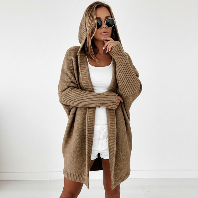 Cardigan Women Oversized Hooded Soft Chunky Knit