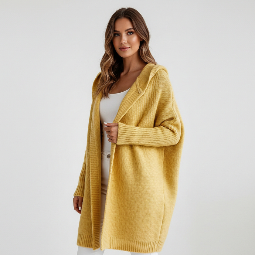 Cardigan Women Oversized Hooded Soft Chunky Knit