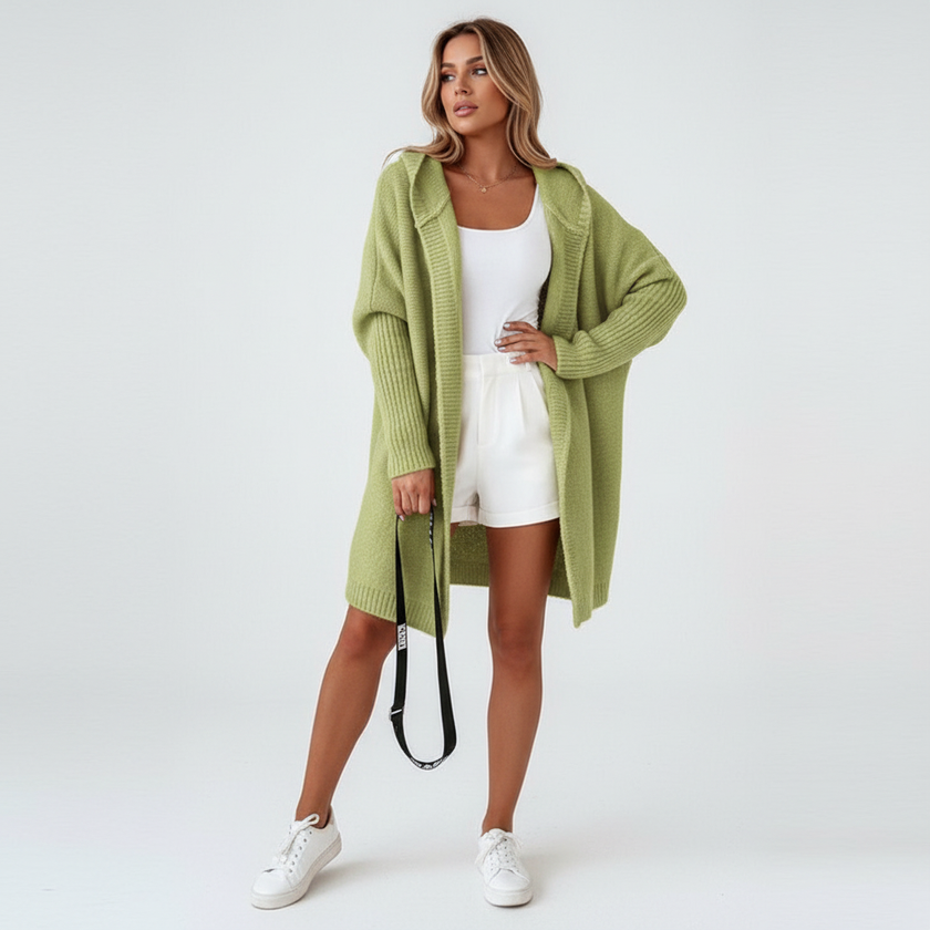 Cardigan Women Oversized Hooded Soft Chunky Knit