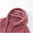 Teddy Borg Fleece Jacket Women Hooded Zip-Up Cozy