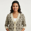 Knit Cardigan Women V-Neck Button-Front Soft Layering
