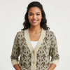 Knit Cardigan Women V-Neck Button-Front Soft Layering
