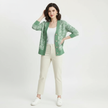 Knit Cardigan Women V-Neck Button-Front Soft Layering