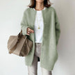 Long Cardigan Women Oversized Button Front Soft Knit Warm