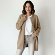 Long Cardigan Women Oversized Button Front Soft Knit Warm