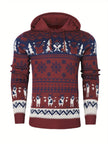 Giulia | Women's Fair Isle Reindeer Hooded Christmas Sweater