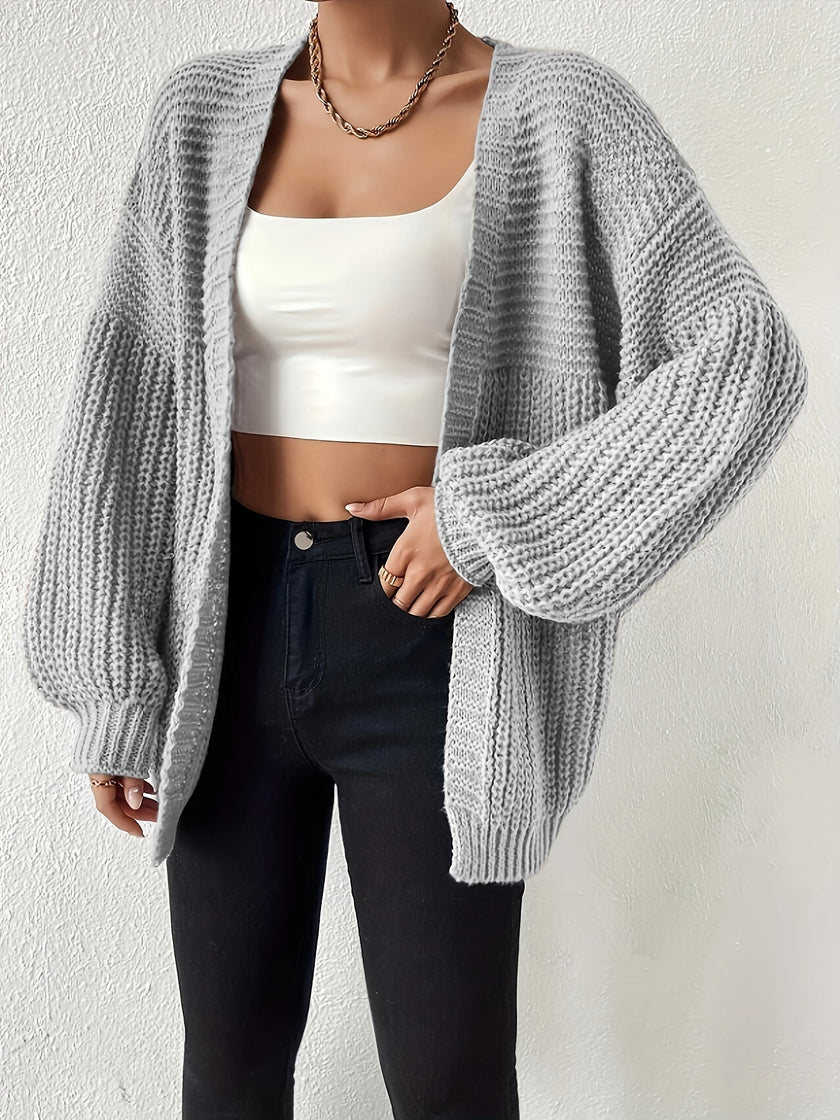 Nina | Women's Oversized Chunky Knit Open-Front Cardigan