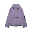 Anorak Jacket Women Hooded Half Zip Relaxed Fit Sport
