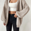 Nina | Women's Oversized Chunky Knit Open-Front Cardigan