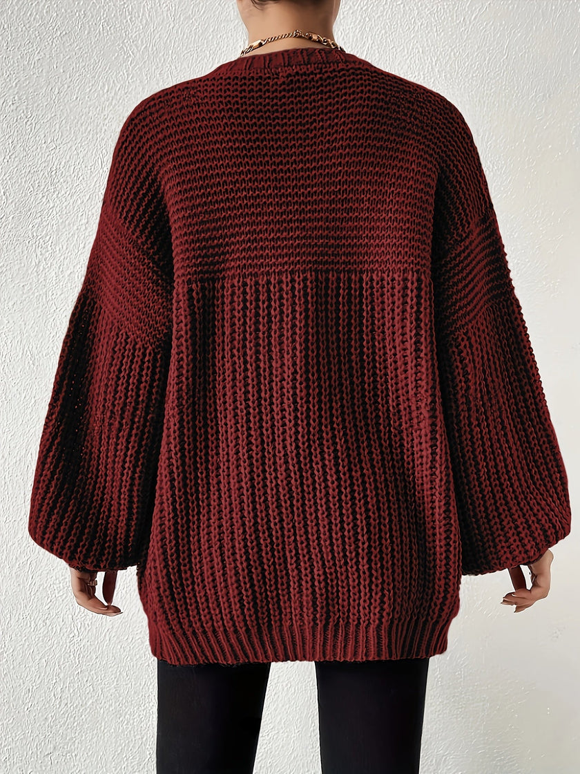 Nina | Women's Oversized Chunky Knit Open-Front Cardigan