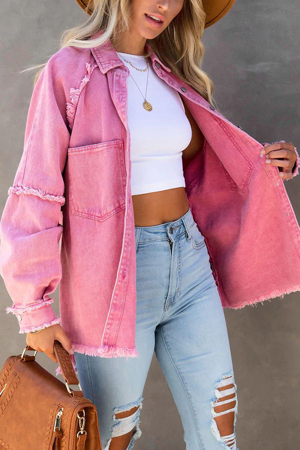 Charlotte | Oversized Denim Shirt Jacket for Women