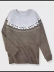 Nordic | Women's Chic Knit Nordic Sweater Pullover