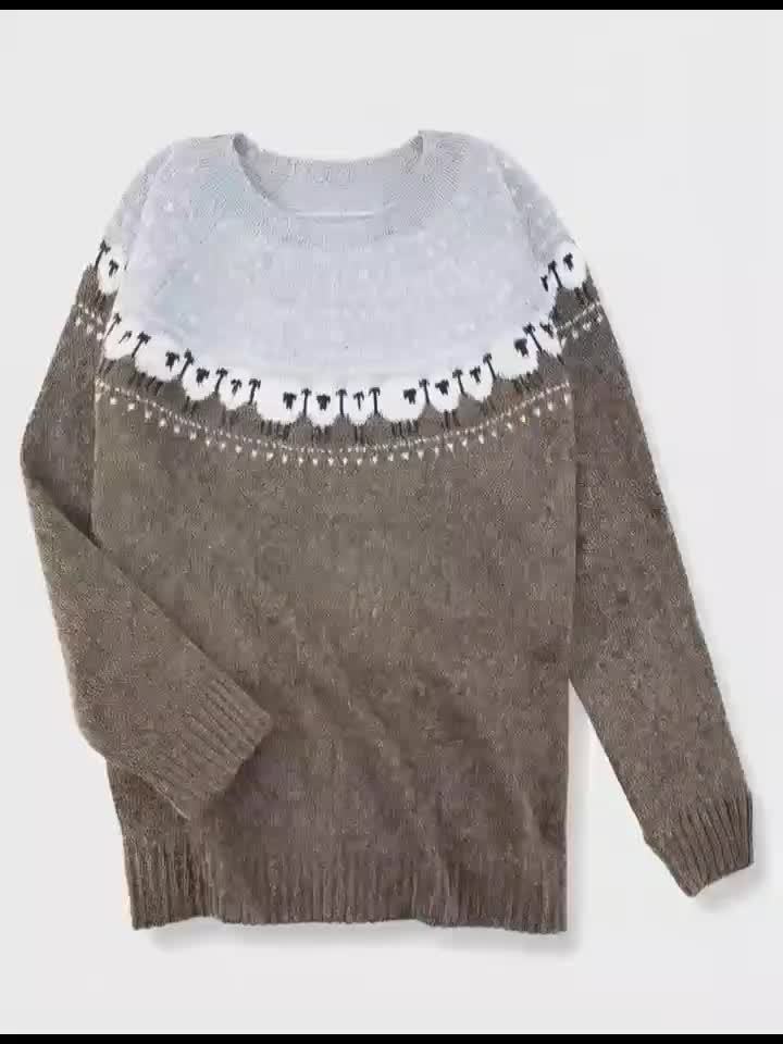 Nordic | Women's Chic Knit Nordic Sweater Pullover