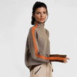 Harper | Women's Turtleneck Print Long Sleeve Sweater with High-Neck for Winter
