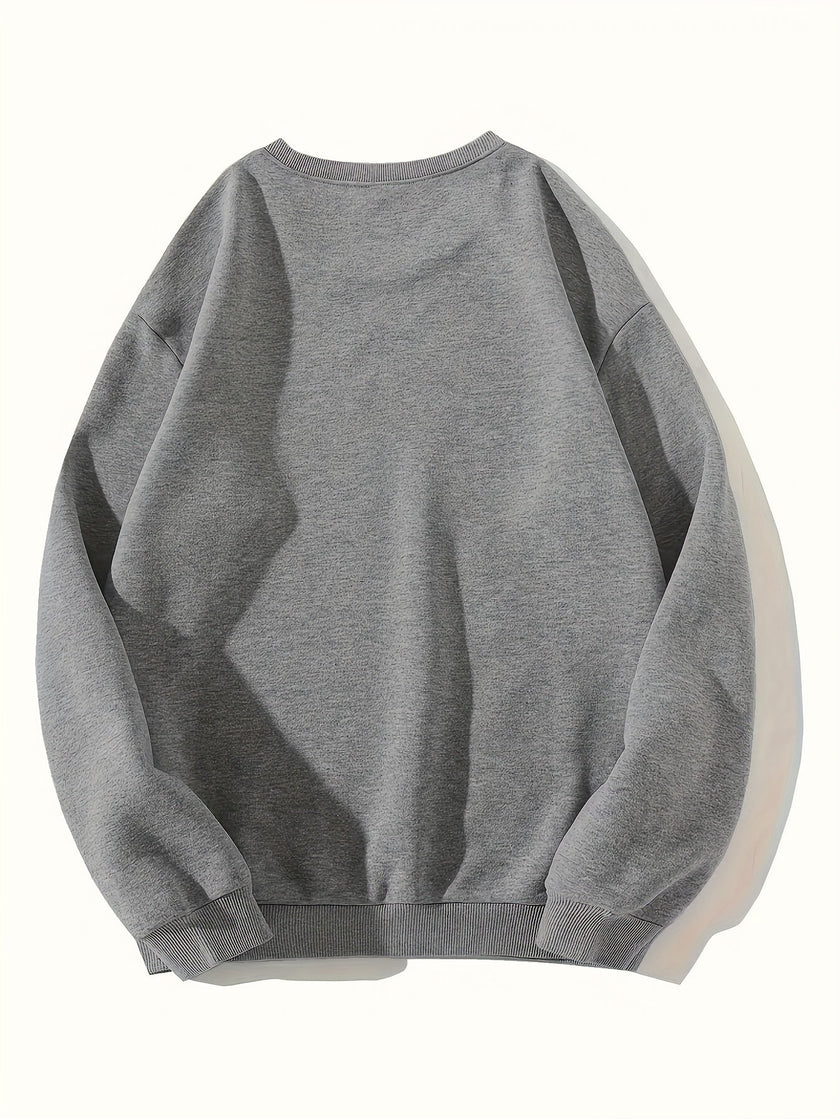 Lavinia | Women's Oversized Long Leopard Crew-Neck Knit Christmas Sweater