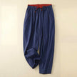FJØRNA lightweight women's summer ankle-length trousers in breathable fabric, styled for casual wear.