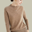 Merino Wool Sweater Mock Neck Ribbed Fine Knit Turtleneck Pullover Jumper | Joanna