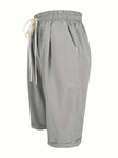 FJØRNA lightweight summer Capri pants for women with a drawstring elastic waist, shown in a relaxed fit and casual style.
