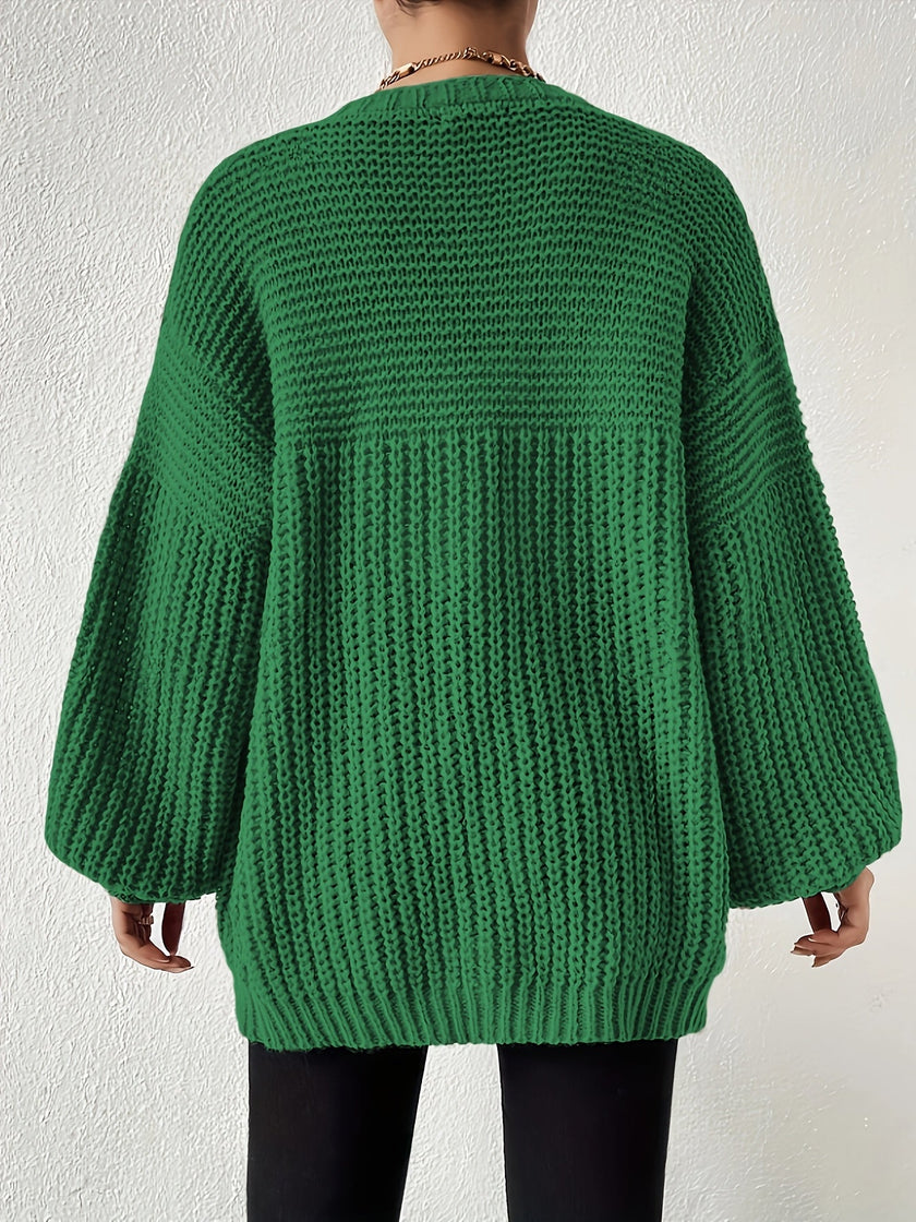 Nina | Women's Oversized Chunky Knit Open-Front Cardigan