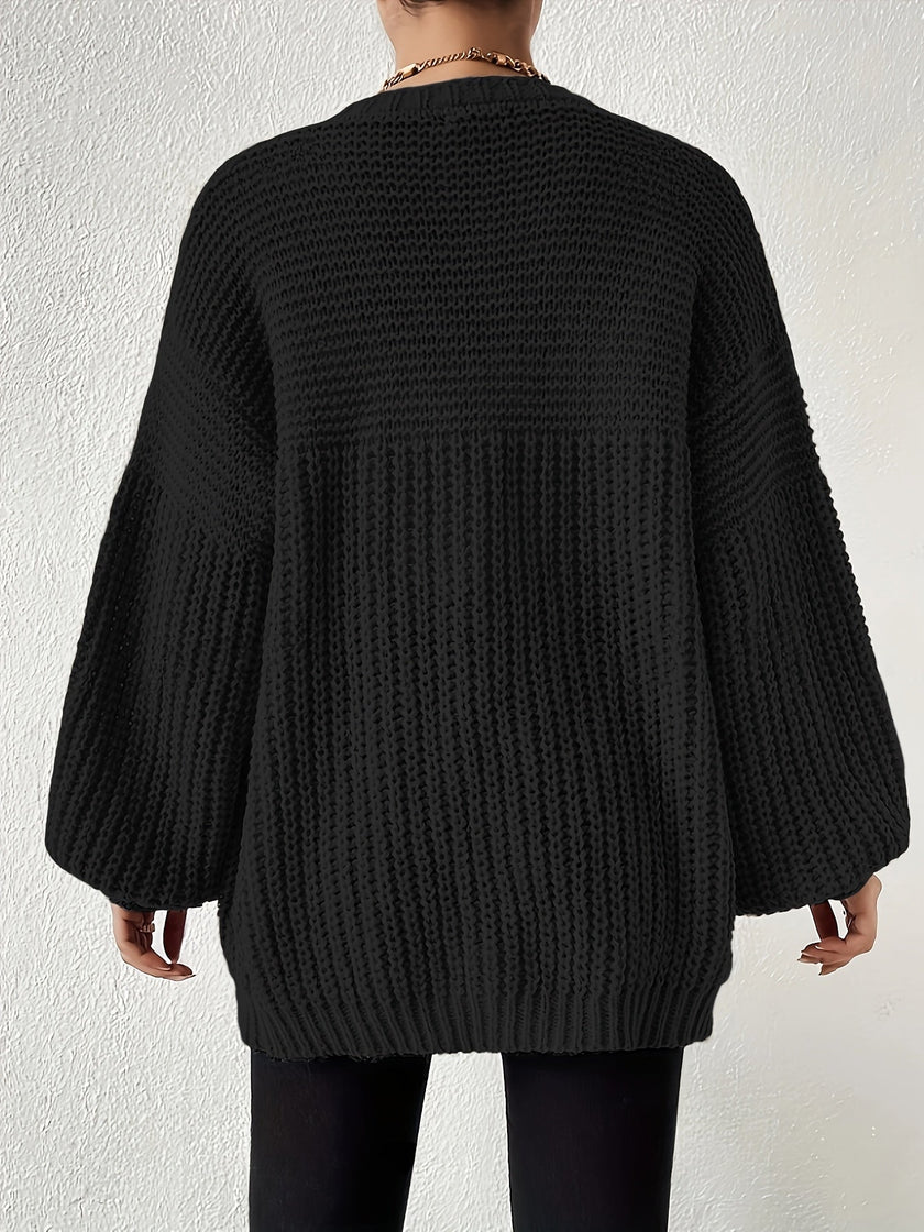 Nina | Women's Oversized Chunky Knit Open-Front Cardigan