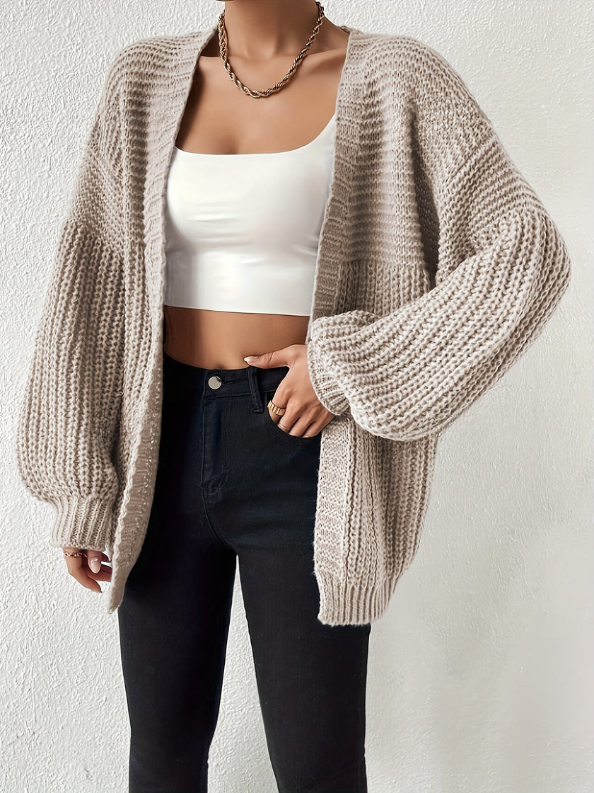 Nina | Women's Oversized Chunky Knit Open-Front Cardigan