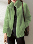 Elina | Women's Versatile Fleece High Neck Jacket Coat