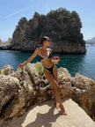 FJØRNA women's summer beach bikini set featuring a stylish swimwear design, perfect for sunny beach days.